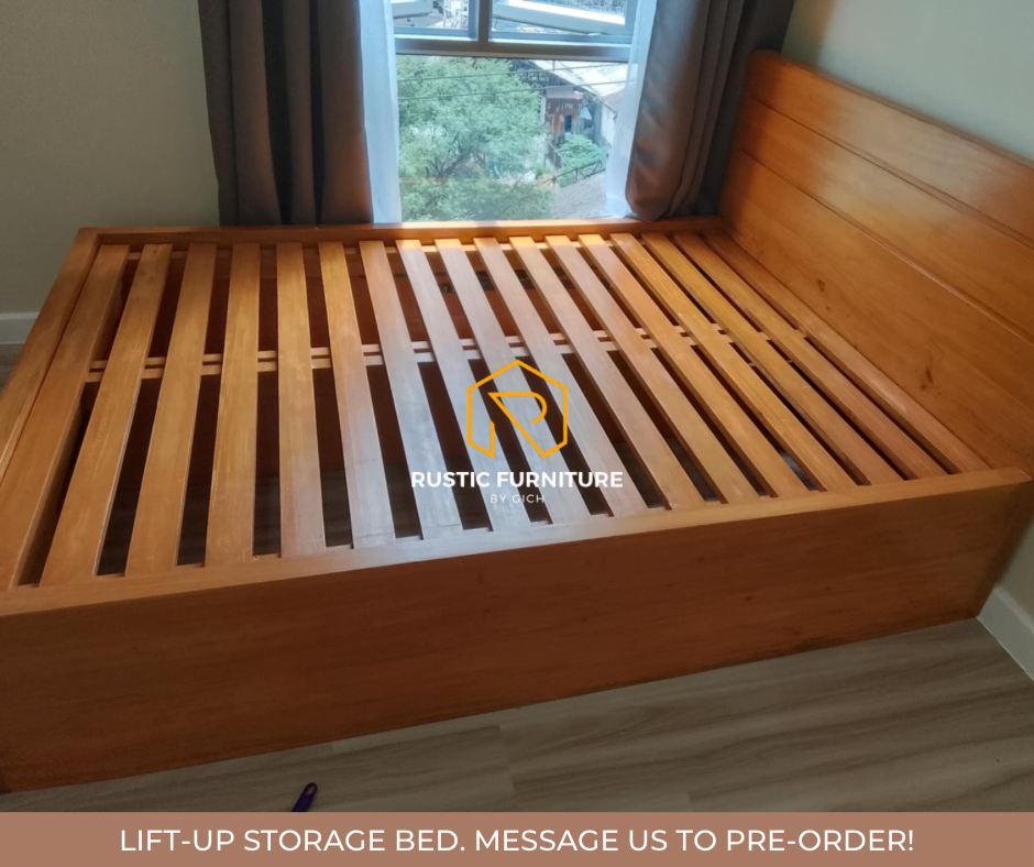 KENJI LIFT-UP STORAGE BED (TALL VERSION)