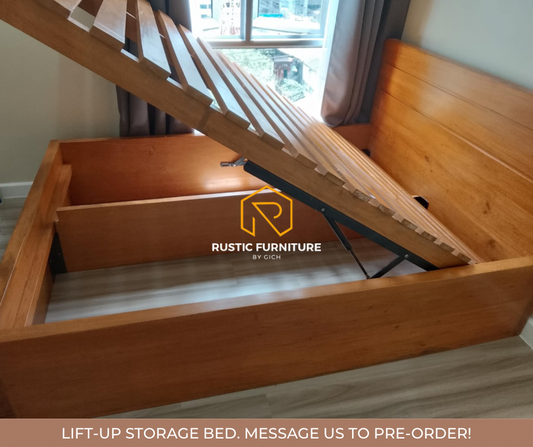 KENJI LIFT-UP STORAGE BED (TALL VERSION)