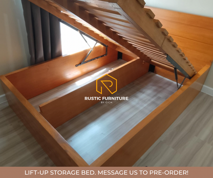 KENJI LIFT-UP STORAGE BED (TALL VERSION)